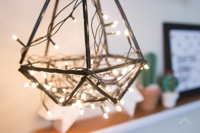 Lámpada xeométrica: nova tendencia de decoración