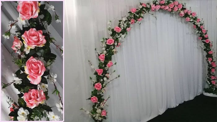 Весільний бант з квітів: вчимося робити (+40 ідей)