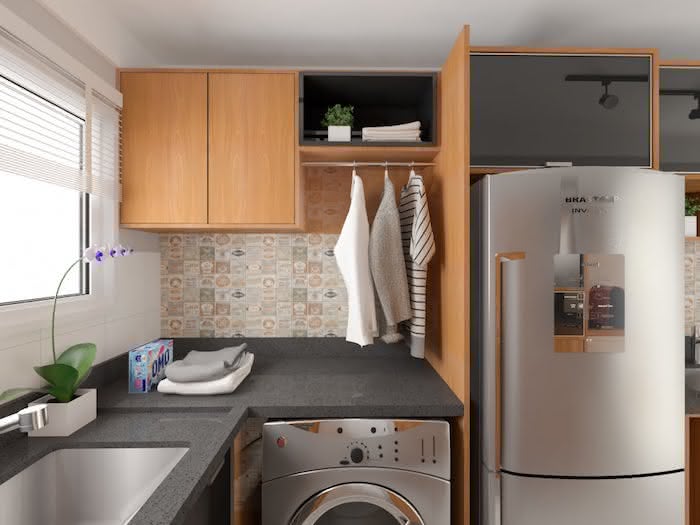 Kuchyně s prádelnou: viz 38 krásných a funkčních nápadů