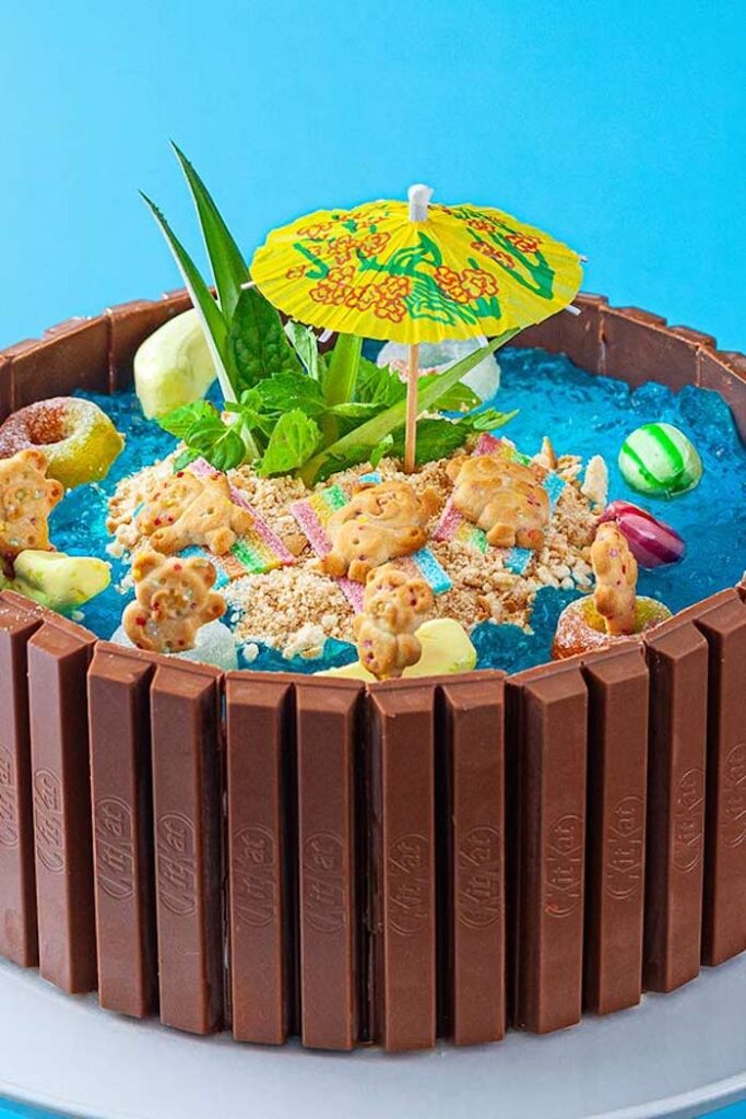Pool Party Cake: 75 ramanên ku mêvanan vegirtin