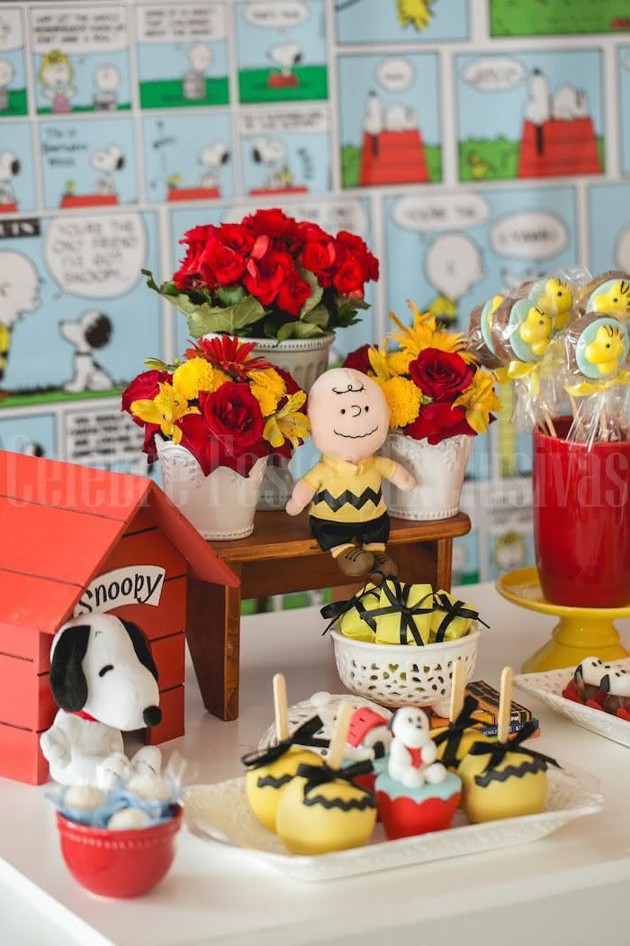 Snoopy festa dekorazioa: 40 ideia sortzaile baino gehiago