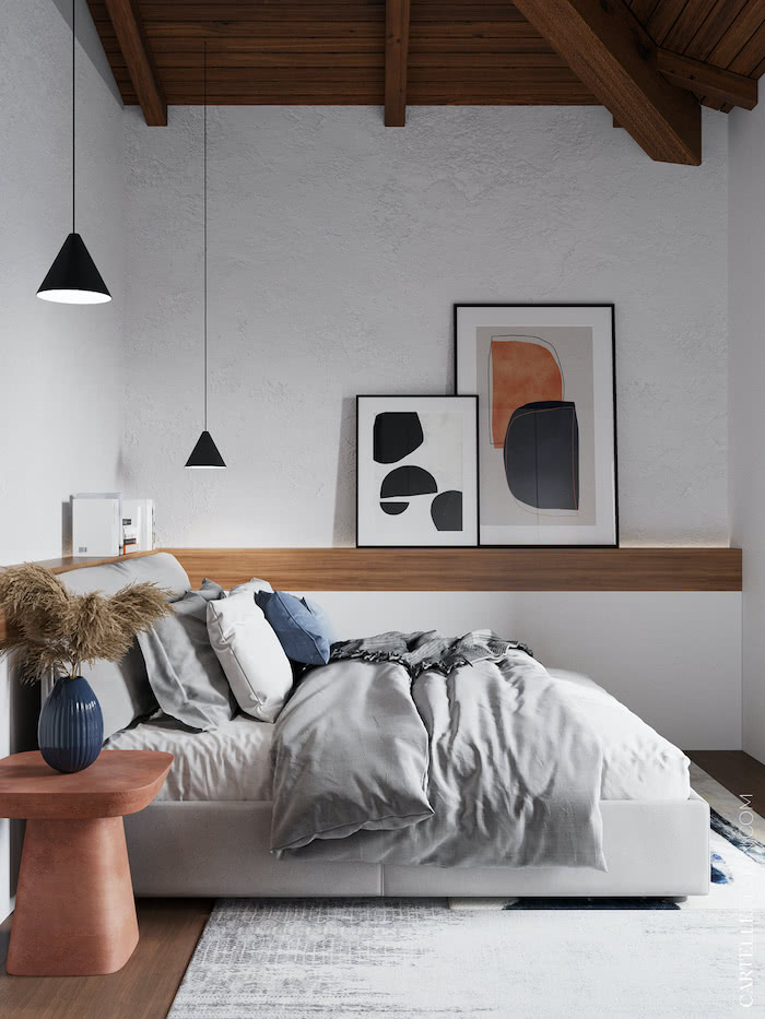 Slike za dvokrevetnu spavaću sobu: kako odabrati i 49 ideja