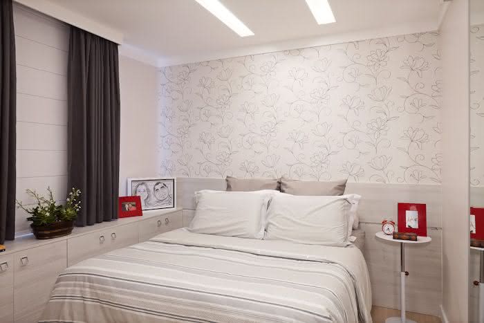 Letër-muri për një dhomë gjumi dyshe: shikoni 65 modele