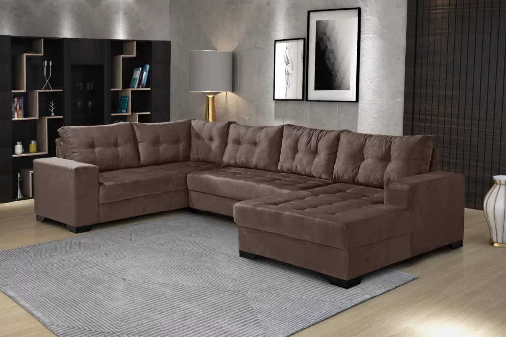Corner sofa: prachtige modellen en tips oer hoe't jo kieze